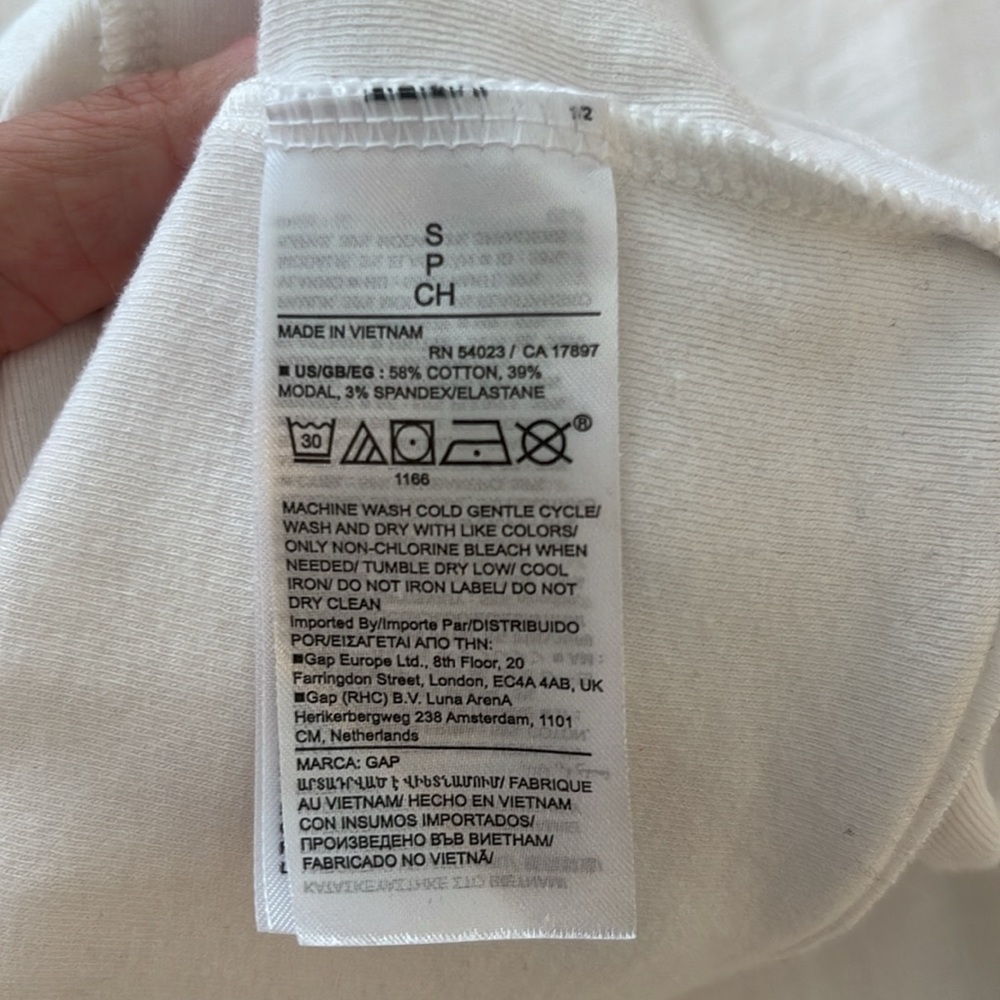 Gap White Ruffle Modern Tee - Picture 4 of 4
